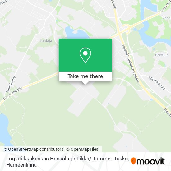 Logistiikkakeskus Hansalogistiikka/ Tammer-Tukku map