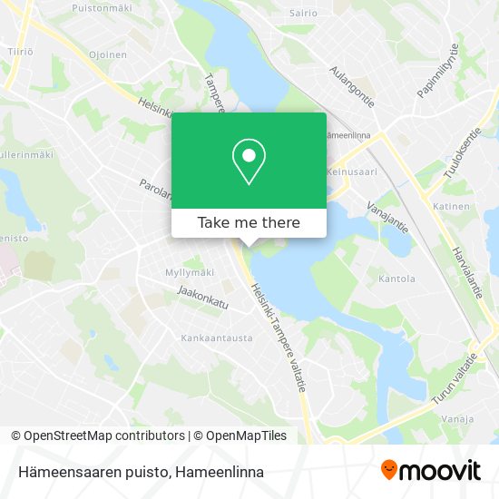 Hämeensaaren puisto map