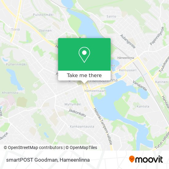 smartPOST Goodman map