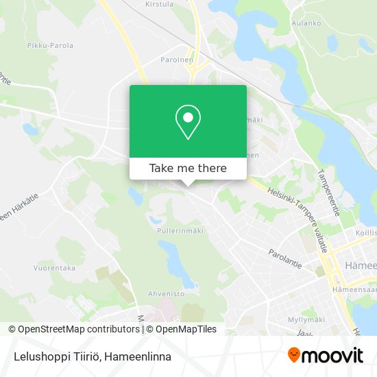 Lelushoppi Tiiriö map