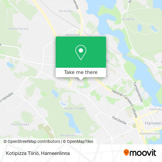 Kotipizza Tiiriö map