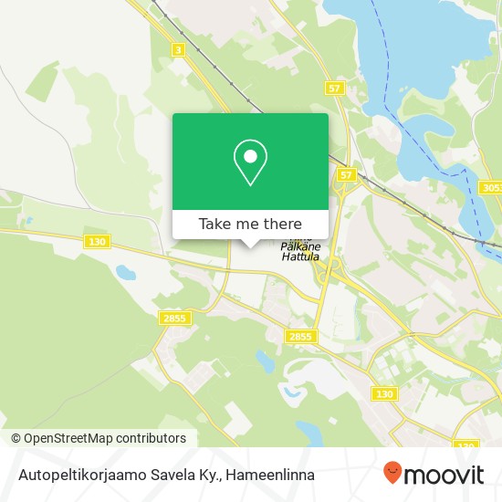 Autopeltikorjaamo Savela Ky. map