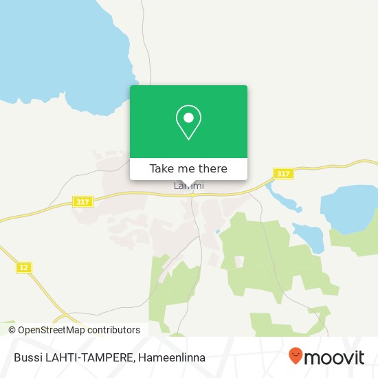 Bussi LAHTI-TAMPERE map