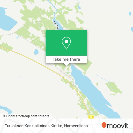 Tuuloksen Keskiaikainen Kirkko map