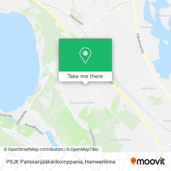 PSJK Panssarijääkärikomppania map