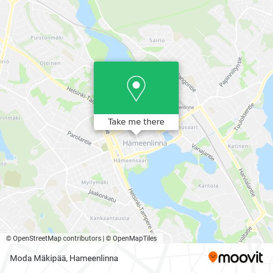 Moda Mäkipää map