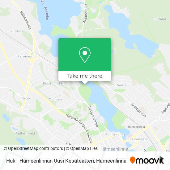 Huk - Hämeenlinnan Uusi Kesäteatteri map