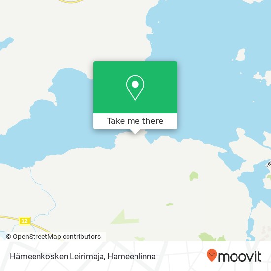 Hämeenkosken Leirimaja map