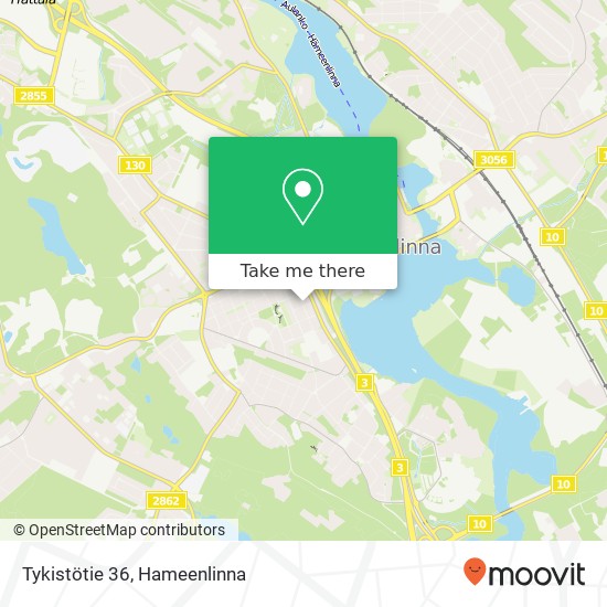 Tykistötie 36 map