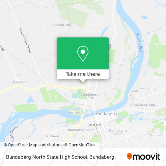 Bundaberg North State High School map