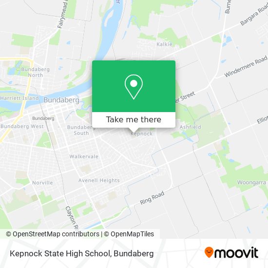 Mapa Kepnock State High School