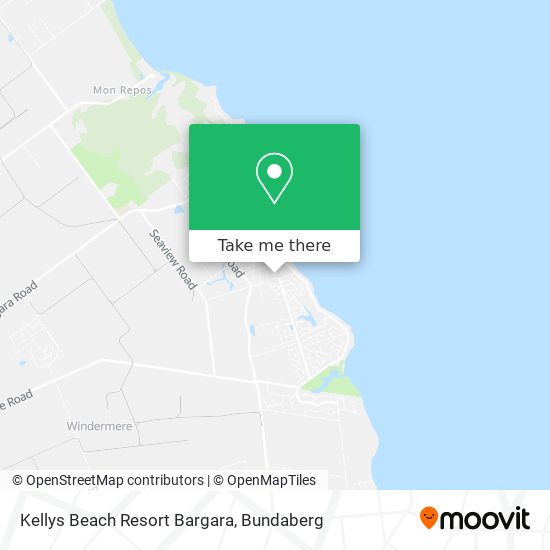 Mapa Kellys Beach Resort Bargara