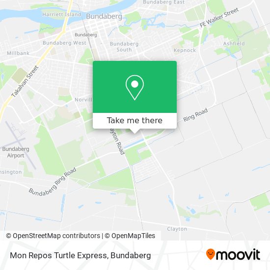 Mon Repos Turtle Express map