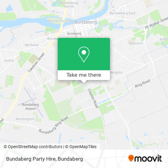 Bundaberg Party Hire map