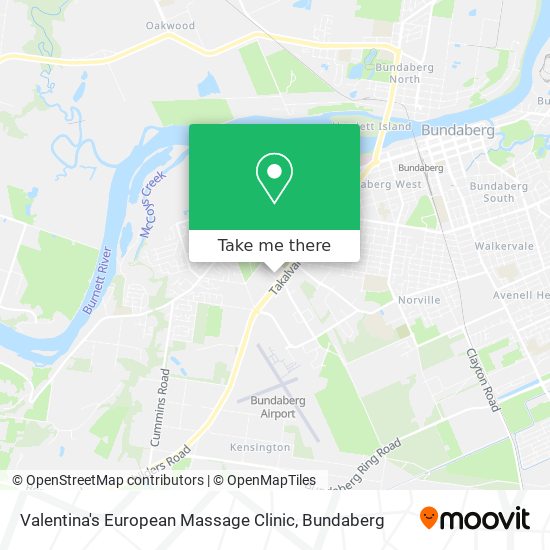Mapa Valentina's European Massage Clinic