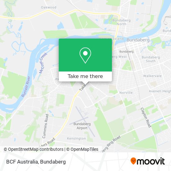 BCF Australia map