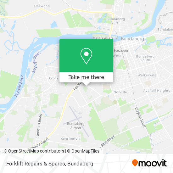 Forklift Repairs & Spares map