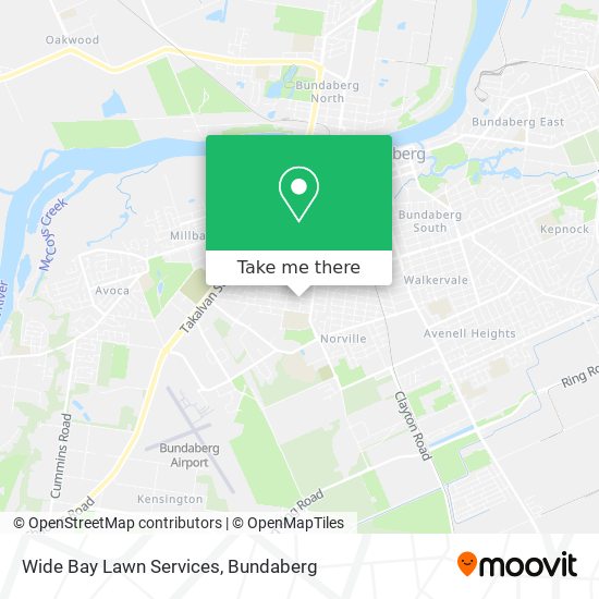 Wide Bay Lawn Services map