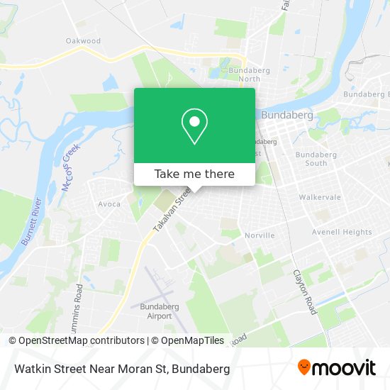Watkin Street Near Moran St map