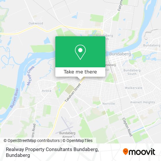 Mapa Realway Property Consultants Bundaberg