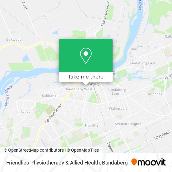 Friendlies Physiotherapy & Allied Health map