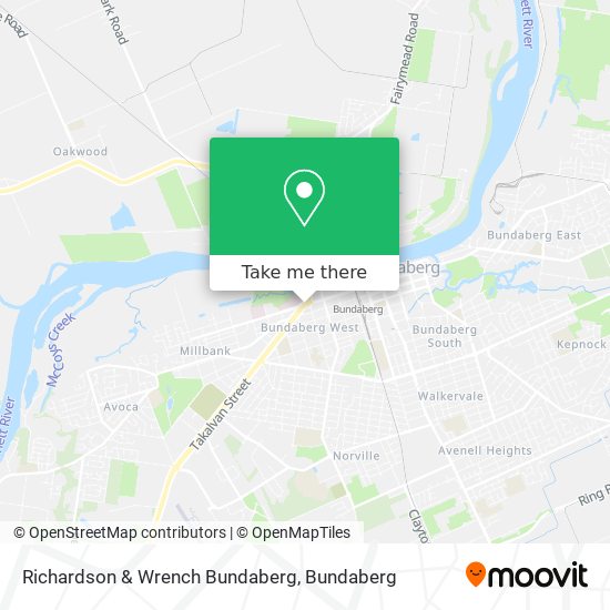 Richardson & Wrench Bundaberg map
