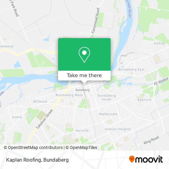 Kaplan Roofing map