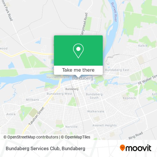 Bundaberg Services Club map