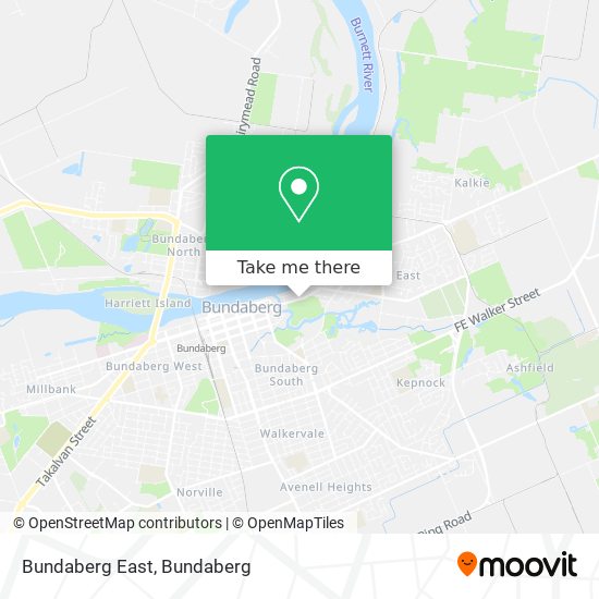 Bundaberg East map
