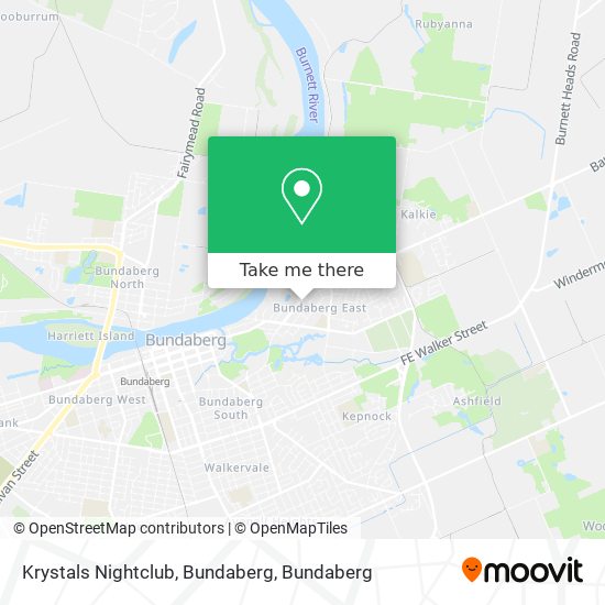 Krystals Nightclub, Bundaberg map