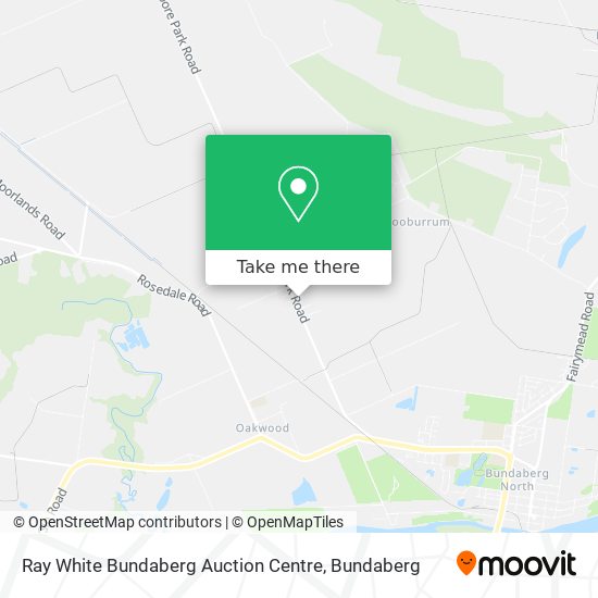 Mapa Ray White Bundaberg Auction Centre