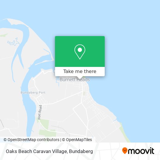 Oaks Beach Caravan Village map