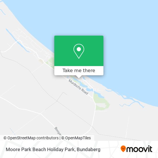 Mapa Moore Park Beach Holiday Park