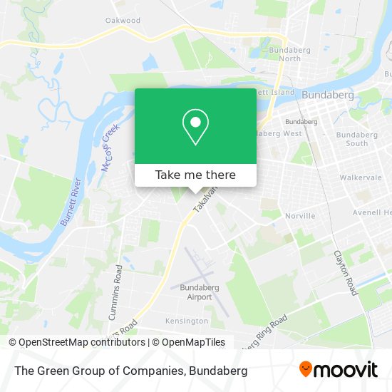 The Green Group of Companies map