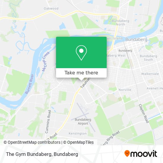 The Gym Bundaberg map