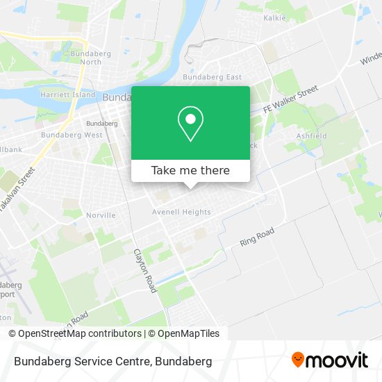 Mapa Bundaberg Service Centre