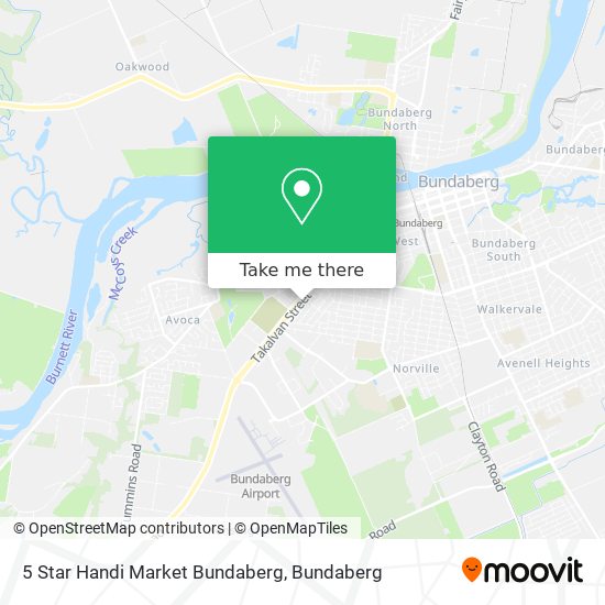 5 Star Handi Market Bundaberg map