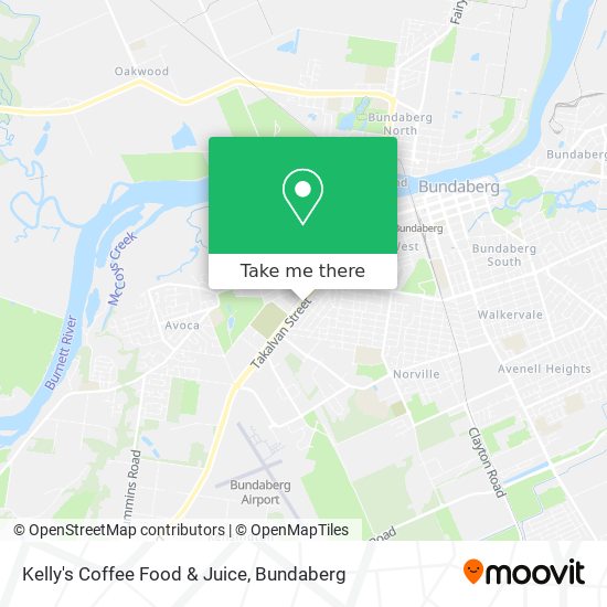 Kelly's Coffee Food & Juice map
