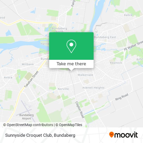 Mapa Sunnyside Croquet Club