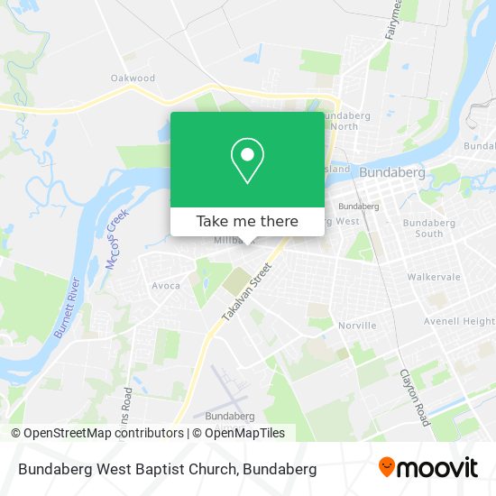 Bundaberg West Baptist Church map