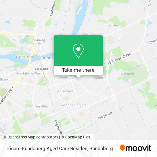 Tricare Bundaberg Aged Care Residen map