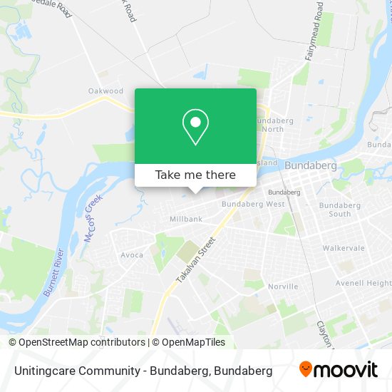 Mapa Unitingcare Community - Bundaberg