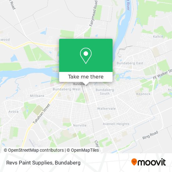 Revs Paint Supplies map