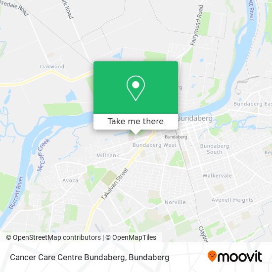 Mapa Cancer Care Centre Bundaberg