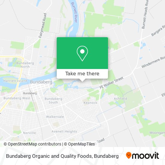 Bundaberg Organic and Quality Foods map