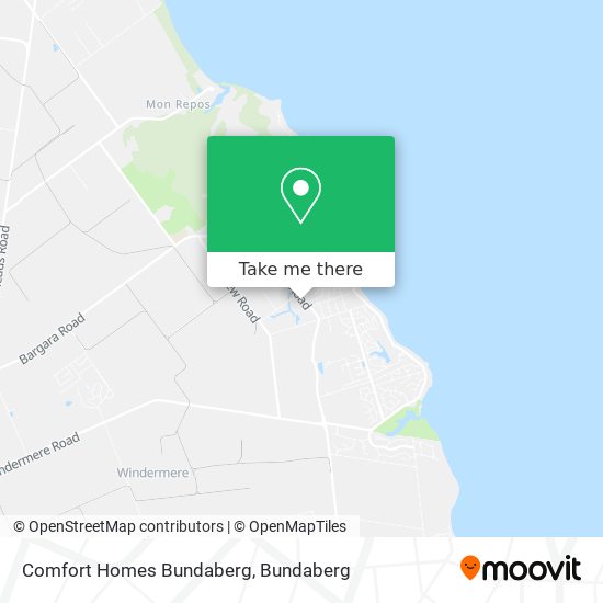 Mapa Comfort Homes Bundaberg