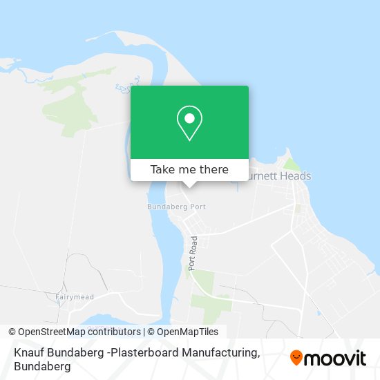 Mapa Knauf Bundaberg -Plasterboard Manufacturing