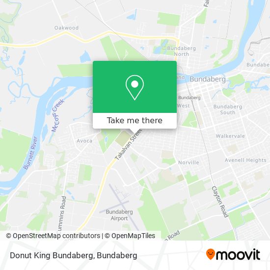 Mapa Donut King Bundaberg