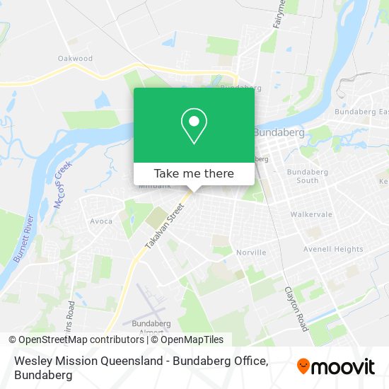 Wesley Mission Queensland - Bundaberg Office map