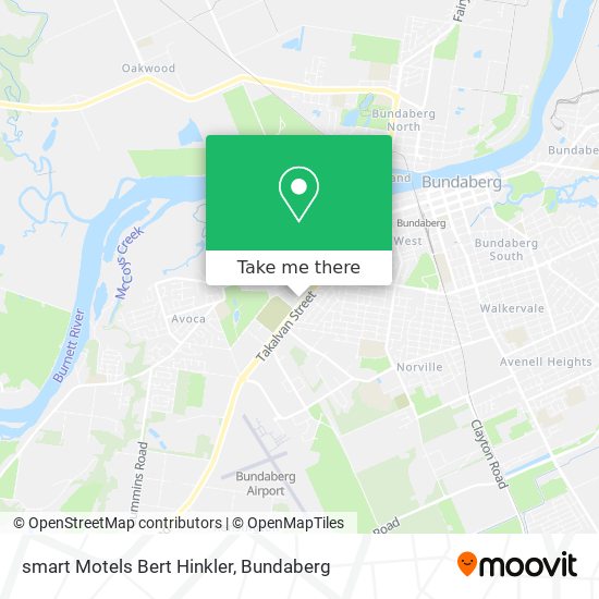 Mapa smart Motels Bert Hinkler